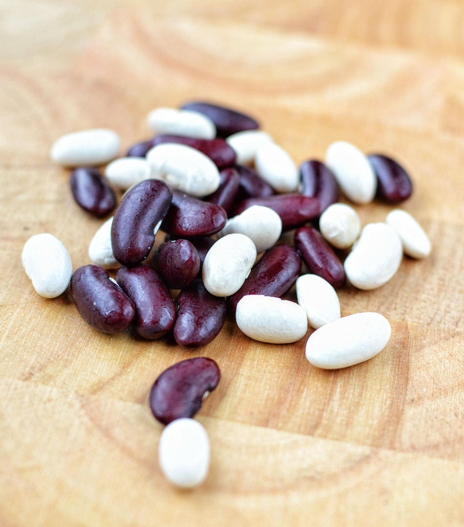 שעועית אדומה ולבנה