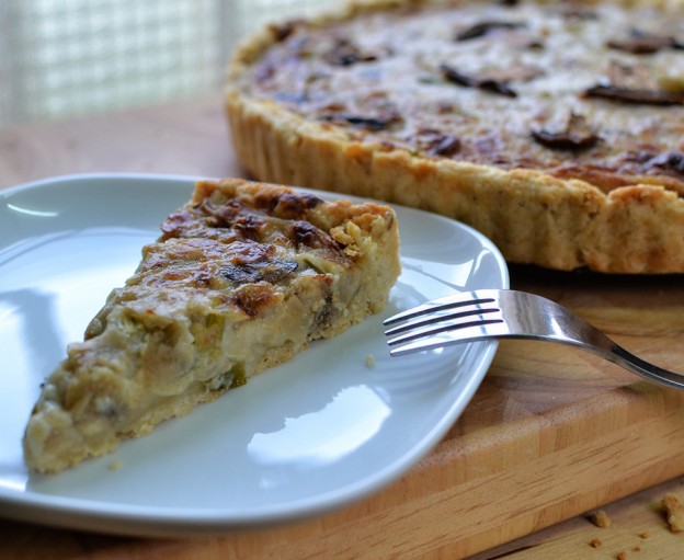 קיש פטריות ובצל