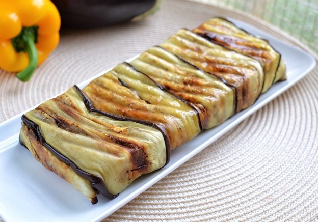 טרין חצילים ופלפלים טבעוני