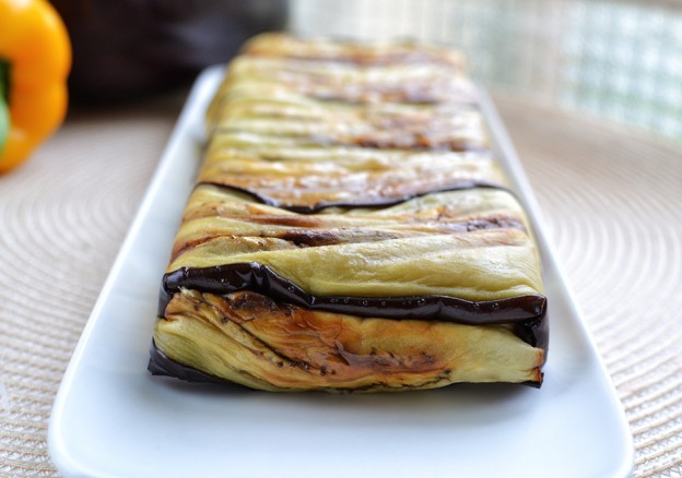 טרין חצילים ופלפלים טבעוני