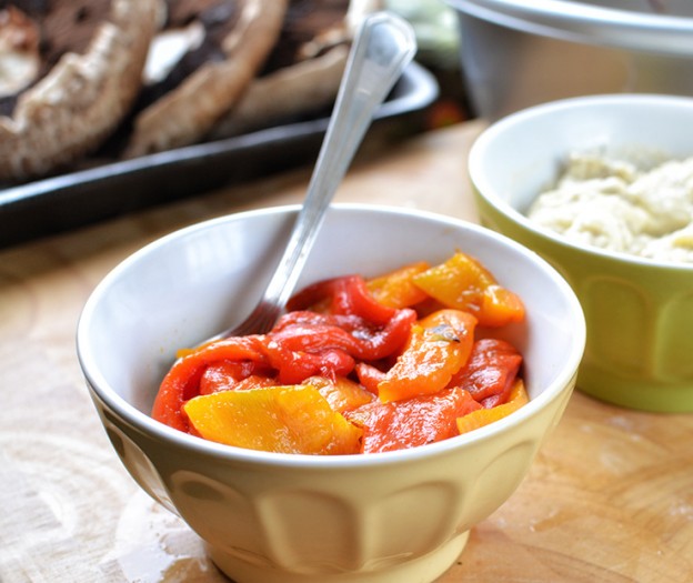 סלט פלפלים על האש