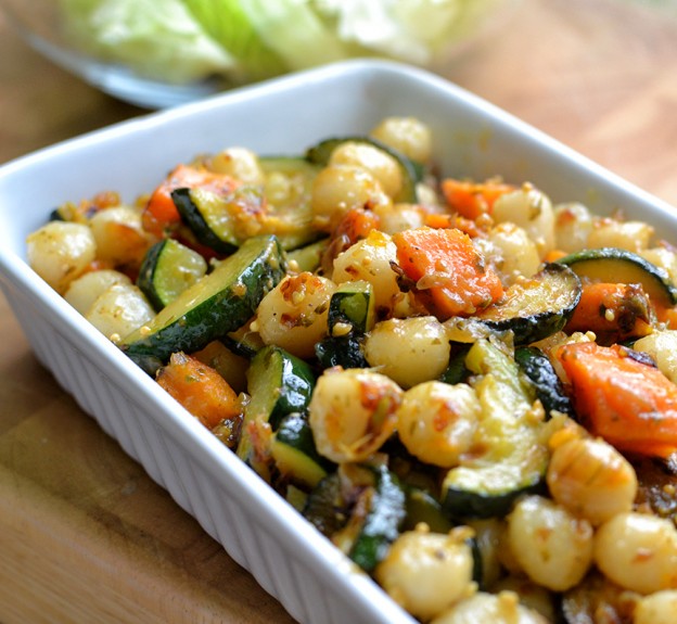 ניוקי עם בטטה וזוקיני