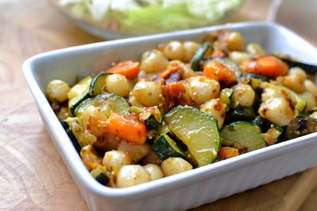 ניוקי עם בטטה, זוקיני ופסטו