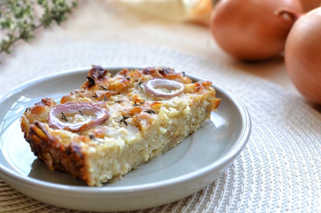 פשטידת בצל טבעונית