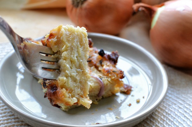 פשטידת בצל טבעונית