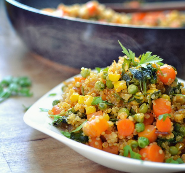 קינואה למתחילים: תבשיל קינואה וירקות
