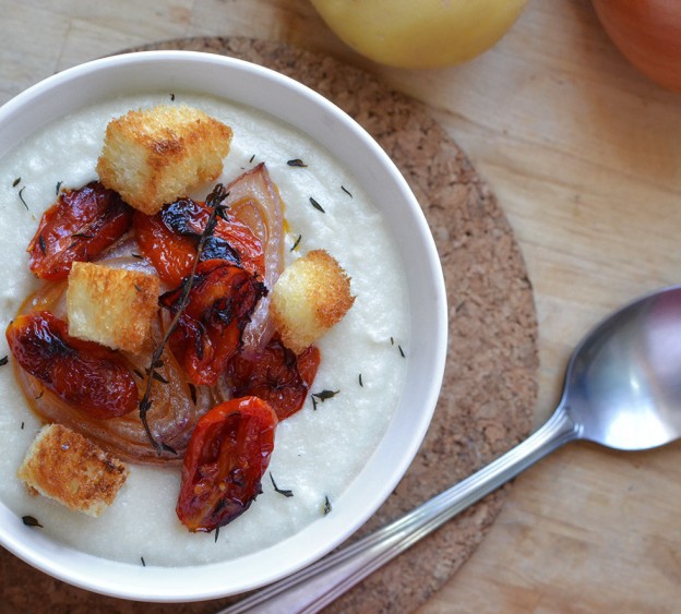 מרק תפוחי אדמה וכרובית