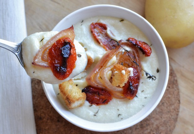 מרק תפוחי אדמה וכרובית