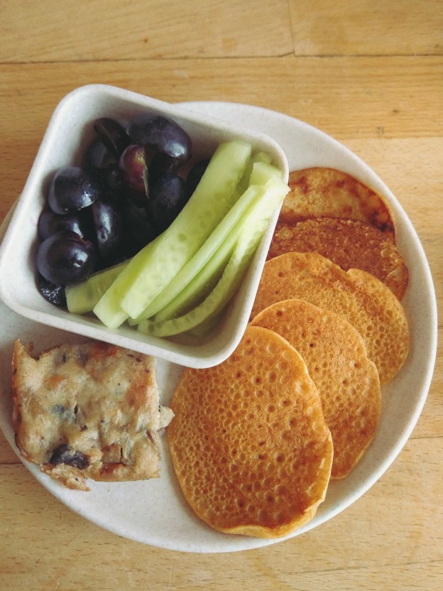 חביתיות קמח עדשים ותירס, פשטידת פטריות