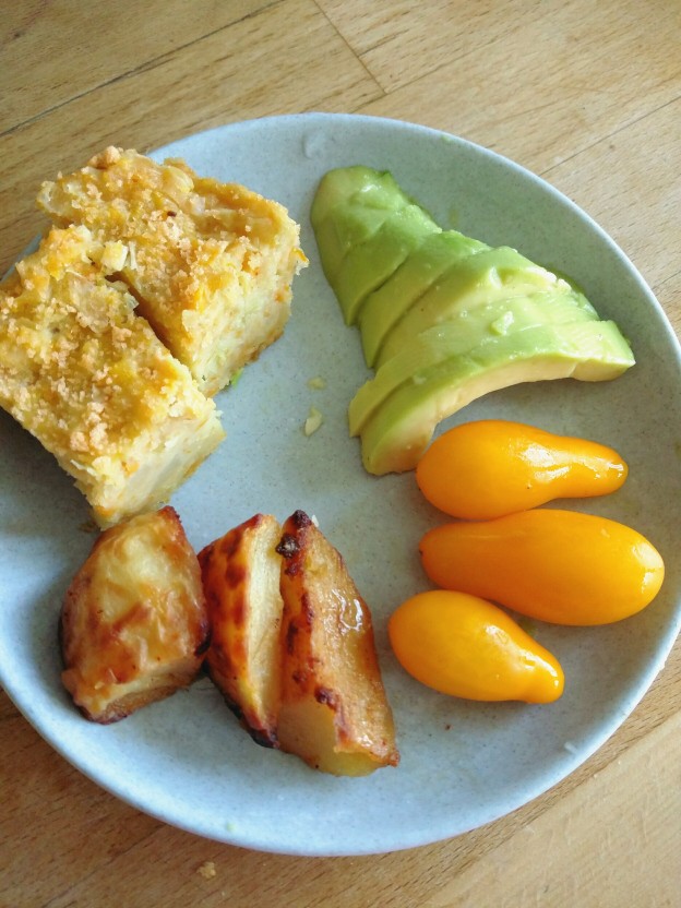 פשטידת דלעת וכרישה, ירקות